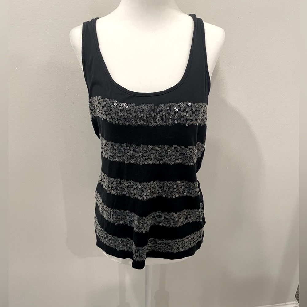 Womens Banana Republic Sequin Tank Top